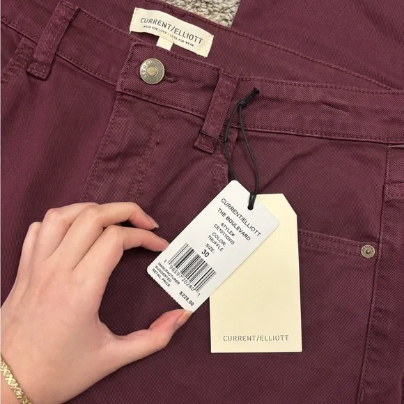 Current/Elliot Mid Rise Cropped Bootcut Jeans Sz 30 NWTCurrent/Elliot Jeans -